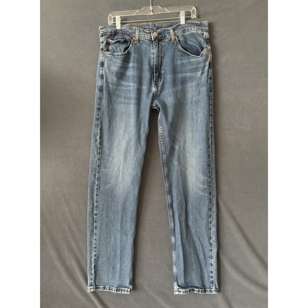 Levi's Men's 505 Regular Fit Straight leg Jeans 36x34 Blue Denim Workwear